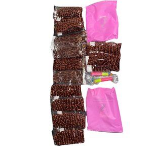 18 Inch Extension Human Hair 6 Pack Each Passion Twist Red Brown Color Lot of 2